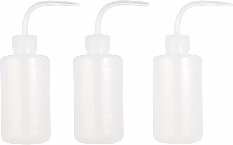 KingWei Wash bottles,3pcs 250ml Plastic Safety Wash Bottle Convenient Transparent Squeeze Bottle for Medical Laber Supplies Green Soap Cleaning Washing Bottle(8oz/3PCS) (3pcs 250ml) - Image 1